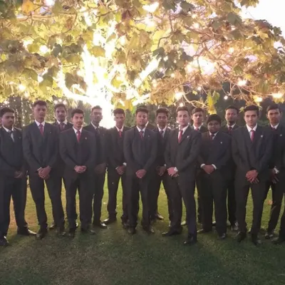 My team of professional stewards in full uniform, ready for service at an outdoor event. I provide trained manpower for all catering needs.