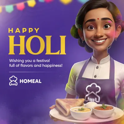 Wishing everyone a Happy Holi. We hope your festival is full of vibrant colors, joy, and the comforting flavors of home-cooked food shared with loved ones.