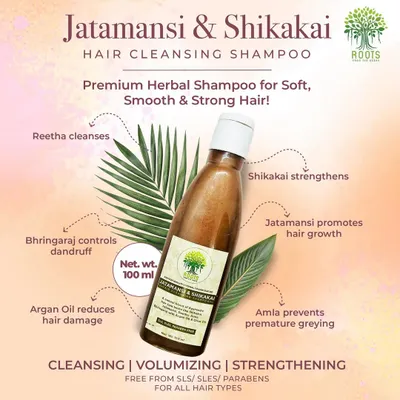 My Jatamansi & Shikakai Hair Cleansing Shampoo is finally here. This premium herbal formula uses Reetha, Amla, and Bhringaraj to cleanse, strengthen, and add volume to your hair naturally.