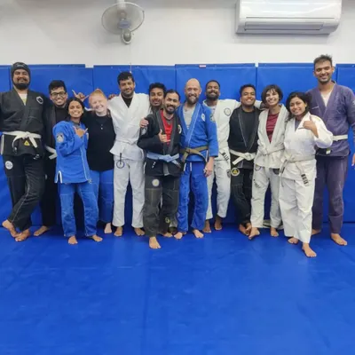 We were honored to have Professor Jeff Palmer from Canada lead a special BJJ seminar. This group photo captures the full house that came to learn from his extensive experience.