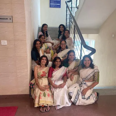 A Sunday well spent celebrating Onam. A good run in the morning, followed by making a pookolam and enjoying a delicious sadhya with my lovely students.