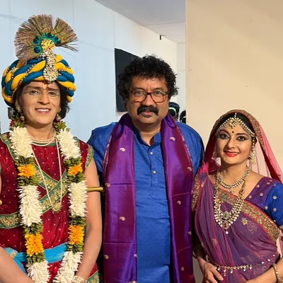 Soaked in bliss after our performance for the Silver Jubilee Brahmothsava of ISKCON Bangalore. It is always a joy to perform with our dedicated team and our dear friend and music composer, Praveen D Rao.