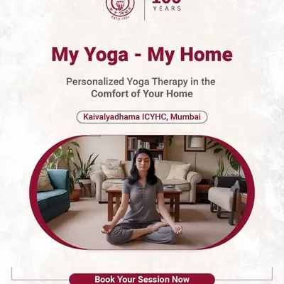 Experience personalized yoga therapy in the comfort and privacy of your own home. Our "My Yoga - My Home" service brings our expert instructors to you for sessions tailored to your specific health goals.