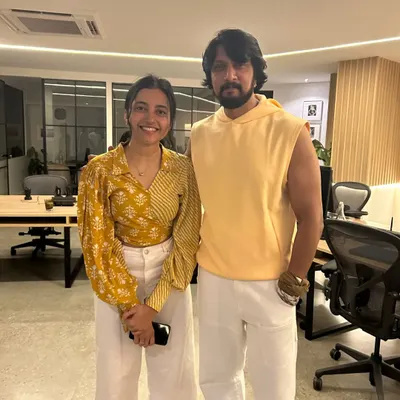 I was so excited to meet the one and only Kiccha Sudeep sir after a performance. It was a total fan moment for me. So grateful for these opportunities.