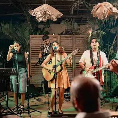 A full band setup for a high-energy show in Goa. This is the kind of madness and love we bring to every performance.