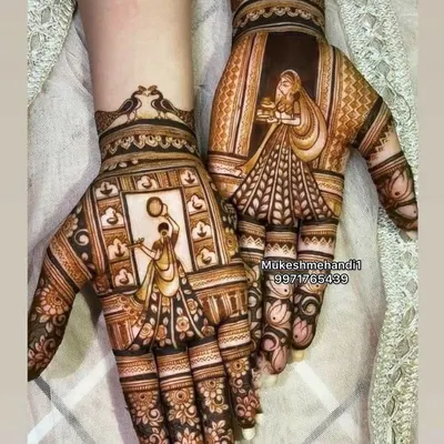 A beautiful design for Karwachauth, featuring a woman with a pooja thali and another dancing. I can create any festive theme you like.