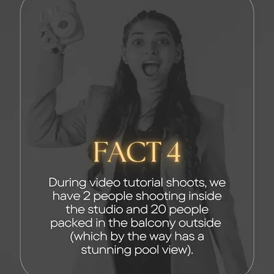 A little fun fact about our video tutorial shoots. It’s a packed house, but this energy is what helps us create the easy-to-follow virtual dance lessons you love.