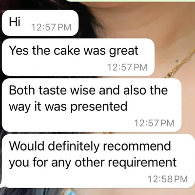 "The cake was great both taste wise and also the way it was presented." Getting messages like this from my clients makes my day. My goal is always to create a cake that is as delicious as it is beautiful.