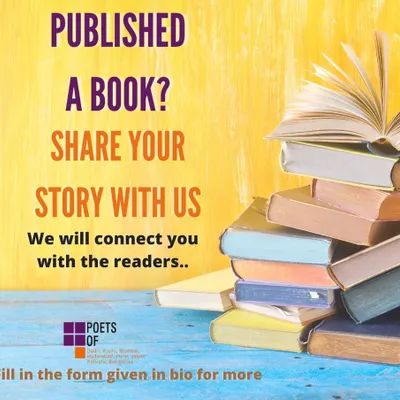 A direct invitation to published authors. If you have a story to share, we are here to connect you with an audience of readers. Let's collaborate.