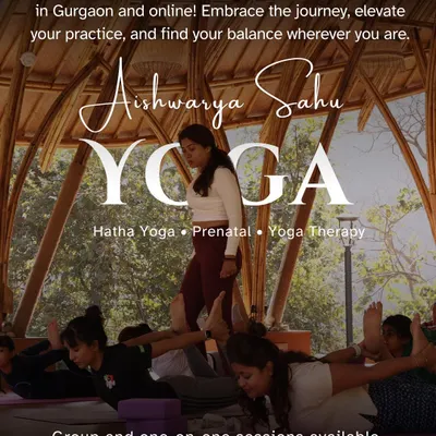 An invitation to join our vibrant yoga community. I offer group and one on one sessions in Gurgaon and online, focusing on Hatha Yoga, Prenatal, and Yoga Therapy.