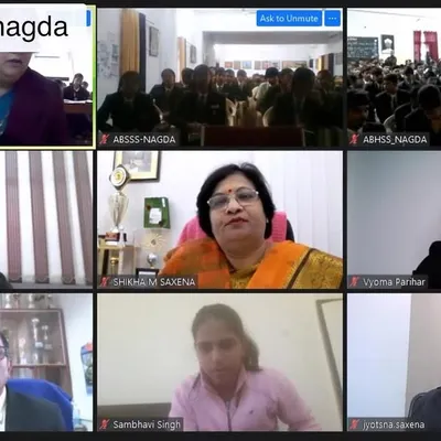 A dream come true to be invited as a speaker at my school, Aditya Birla Public School. This screenshot is from the virtual student-alumni meet.