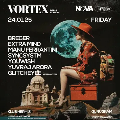 On warm-up duties for the Delhi edition of Vortex, playing before some international heavyweights. It's gonna be a mayhem. Get your tickets and I'll see you on the dancefloor.