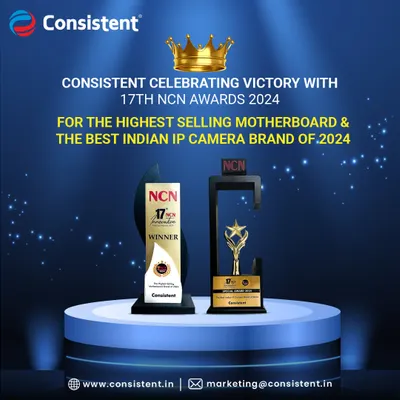 We are proud to celebrate our victory at the 17th NCN Awards 2024. We were honored with awards for the Highest Selling Motherboard and the Best Indian IP Camera Brand, reinforcing our position as a market leader in technology.