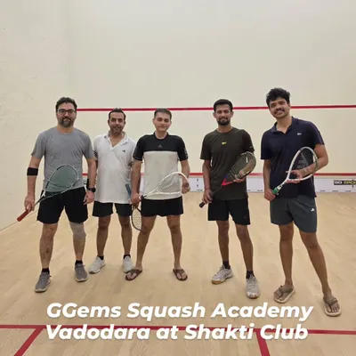 Our adult programs foster a great sense of community and friendly competition. Here are some of our adult members at the Shakti Club in Vadodara and Amity University after a great session on the court.
