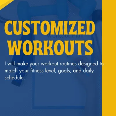 I create customized workout routines designed specifically for your fitness level, goals, and daily schedule. No more guesswork, just a clear plan to get you results.