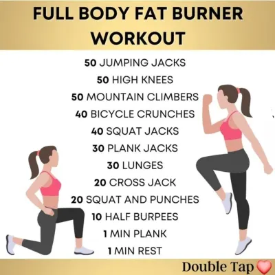 Here is a sample full body fat burner workout you can do at home. My program provides clear, effective exercise routines like this to help you get fit on your own schedule.