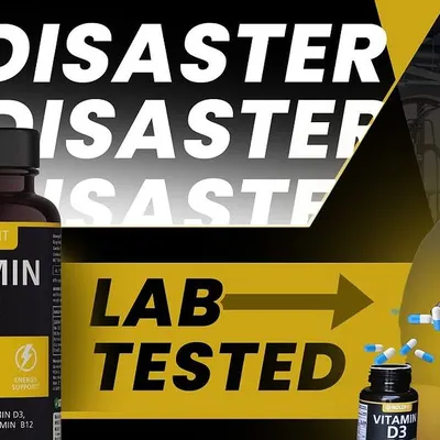 Thumbnail for my Boldfit Vitamin D3 lab test video. Pass or Fail? Watch to find out.