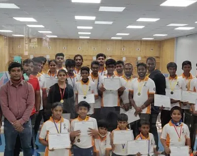 A group photo of all the winners and participants from our 2020 academy shooting competition. It was a day of great sportsmanship and impressive performances.