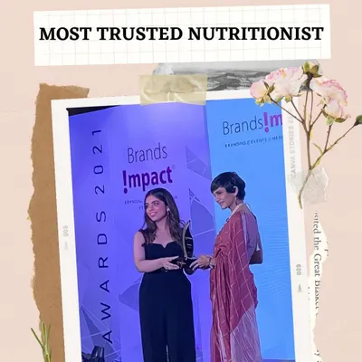 I was so honored and grateful to be awarded as the 'Most Trusted Nutritionist in Delhi NCR'. This recognition fuels my passion to help even more of you achieve your health goals in a way that feels good and is sustainable. It's a journey we take together.