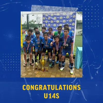 Our U14s team celebrating their championship victory at a pre-season weekend tournament. A fantastic effort that showcases their readiness for the upcoming season.