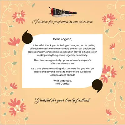 We are so grateful for such wonderful feedback. Words like these inspire us to continue raising the bar and delivering seamless, professional, and memorable experiences for our clients and partners.