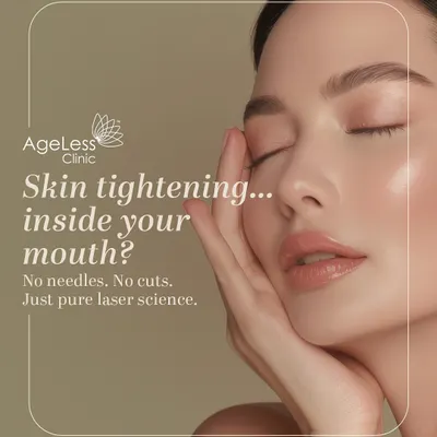 Skin tightening from inside your mouth? It's not science fiction; it's the science behind my Fotona4D® treatment. Using a unique intra-oral laser step, we can target collagen where smile lines begin, offering a lift with no needles and no cuts.