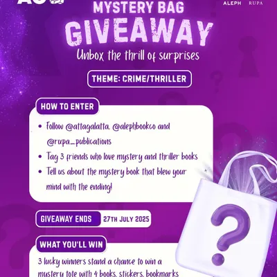Who doesn't love a good surprise? Our 'Mystery Bag Giveaway' for crime and thriller lovers is a chance to win a tote filled with surprise books and other goodies.