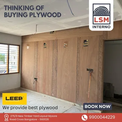Here is our LEEP Gurjan plywood being installed for wall paneling. Its zero-gap construction and calibrated surface make it the perfect, stable base for veneers, laminates, or paint.