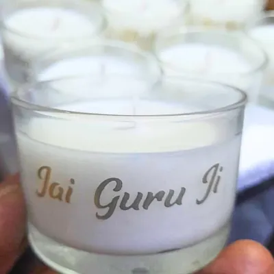 I feel so much peace making these "Jai Guru Ji" candles. Each one is a small offering of devotion, perfect for creating a sacred atmosphere in your home.