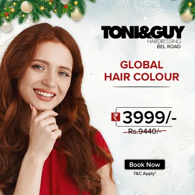 Take advantage of our special offer on Global Hair Colour. It's the perfect opportunity to completely refresh your look with a rich, all-over color.