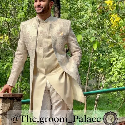 A client looking effortlessly stylish in our thread and lucknowi work open shrug set. This three-piece ensemble, featuring a shrug, inner jacket, and pants, is a perfect example of modern ethnic wear.
