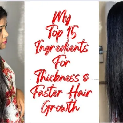Here I share my top 15 ingredients for promoting hair thickness and faster growth. These are the building blocks for healthy, strong hair.