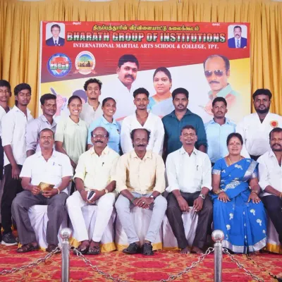A group photo with our senior students and instructors at the closing ceremony of our Karate Summer Course.
