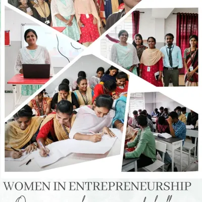 A collage from my session on "Women in Entrepreneurship." We discussed the unique challenges women face and used design thinking exercises to foster innovation and problem solving skills.