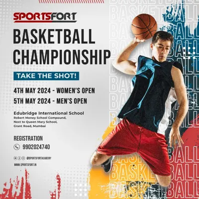 Take the shot at the Sportsfort Basketball Championship. I organize open tournaments for both men and women, featuring a league plus knockout format to maximize game time and crown a true champion.