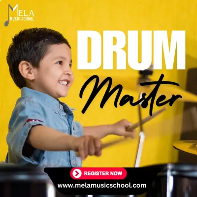 It's pure joy to see a young student light up behind a drum kit. Our 'Drum Master' program is designed to be fun, energetic, and inspiring for kids.