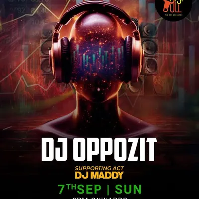 The official poster for my gig at Tipsy Bull. This is where you can catch me spinning live on a Sunday.