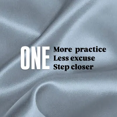 One more practice, less excuse, one step closer. This is our mantra. Drills are the hardest part of learning, but we make them feel like eating candy, not swallowing bitter pills. This is how you build muscle memory.