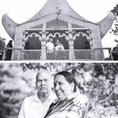 A timeless black and white collage celebrating a golden 50th anniversary. We were honored to capture this couple's enduring love and friendship.