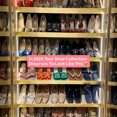 Your shoe collection deserves to look like this. We created a floor-to-ceiling shoe library with integrated lighting, turning our client's collection into a stunning focal point of her walk-in closet.