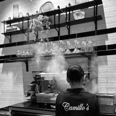 Here’s a glimpse of where your coffee is born. The steam rising from the espresso machine is a sign that something wonderful is brewing. It’s the heart of my artisanal coffee service.