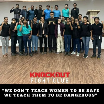 We teach women to be dangerous, not just "safe." This is a group from one of our corporate self-defense workshops, learning how to take control and become their own protectors.