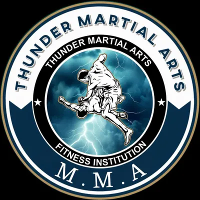 The official logo for our Mixed Martial Arts (MMA) program at Thunder Martial Arts Fitness Institution.