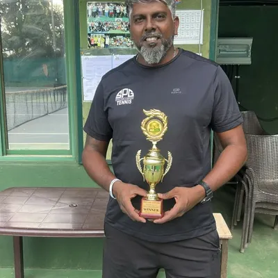 Our coaches lead by example. A big congratulations to our coach Vijay Giri for winning the singles final at an Open Tennis Tournament. Our coaches are active and successful competitors themselves.