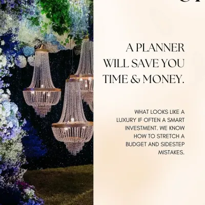 A planner will save you time and money. What looks like a luxury is often a smart investment. I know how to stretch a budget and avoid costly mistakes.