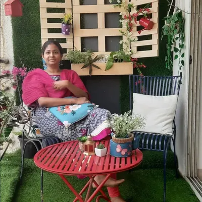 Here I am, enjoying a quiet moment in one of the beautiful balconies we designed. It’s so rewarding to see a finished space being loved and used.