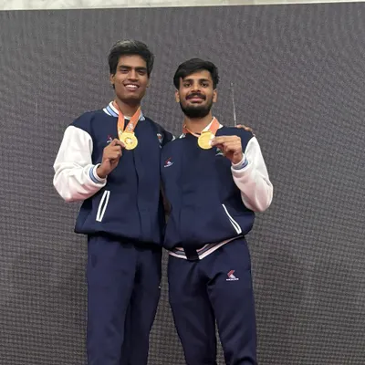 My students Tushar and Harshit with their gold medals at the 8th South Asian Championship in Bhutan. A proud moment that reflects their hard work and the academy's high standards.