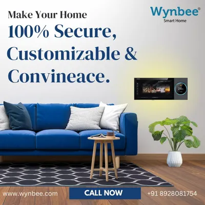 This 10 inch smart screen serves as the central control hub for your entire home. Mounted on the wall, it provides a clear and accessible interface to manage all your security settings, smart devices, and automation routines.