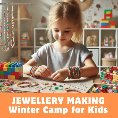 Our Jewelry Making Winter Camp is a place for kids to get creative with beads, blocks, and more.