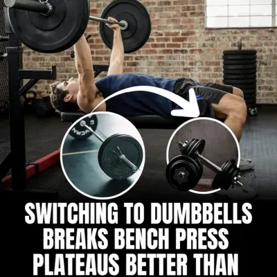 If your bench press has stalled, adding more weight isn't always the answer. Switching to dumbbells can break plateaus by increasing muscle fiber activation and improving stabilizer strength.